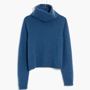 Madewell (Re)sourced Cashmere Crop Turtleneck Sweater